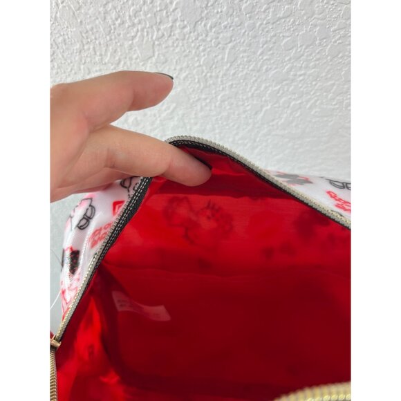Hello Kitty Y2K All Over Character Print Purse White Red Black Crossbody Bag - Picture 9 of 15